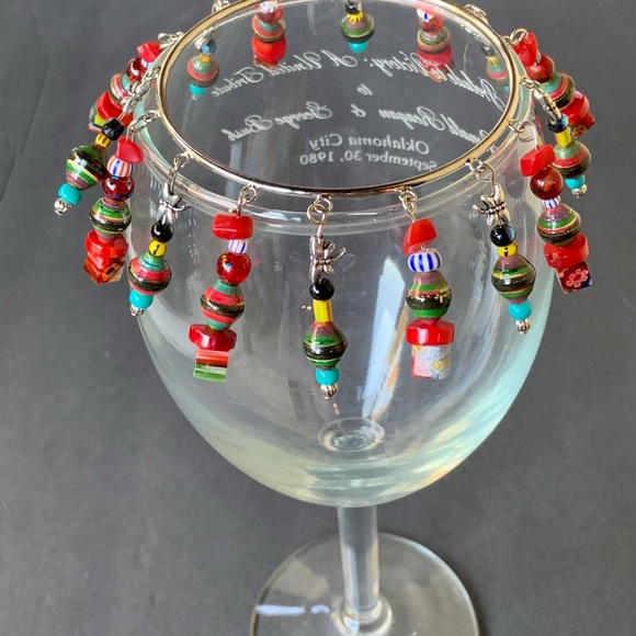 World Tribe Red Dangling Bead Bracelet - Picture 2 of 2